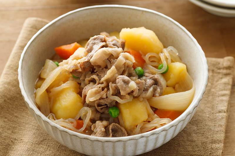 นิคุจากะ Nikujaga อาหารญี่ปุ่น เมนูโฮมเมด สูตรอาหาร