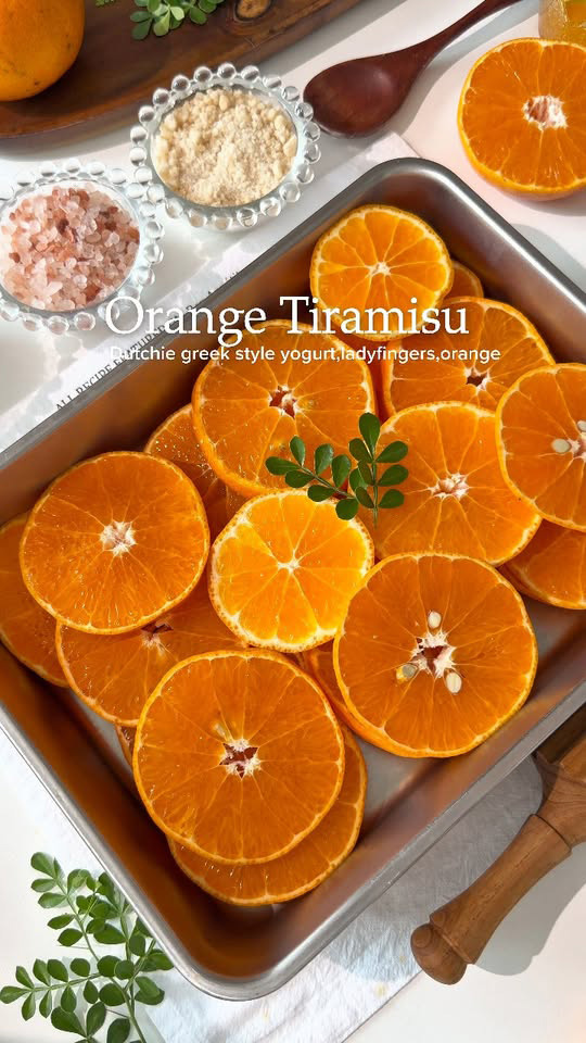 Orange Tiramisu  Yogurt ทีรามิสุโยเกิร์ตส้ม สูตรขนม