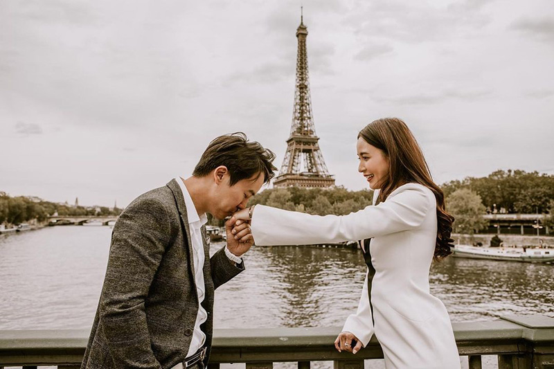 พี่แก๊ป ขอ เบนซ์ ปุณยาพร แต่งงานที่ปารีส