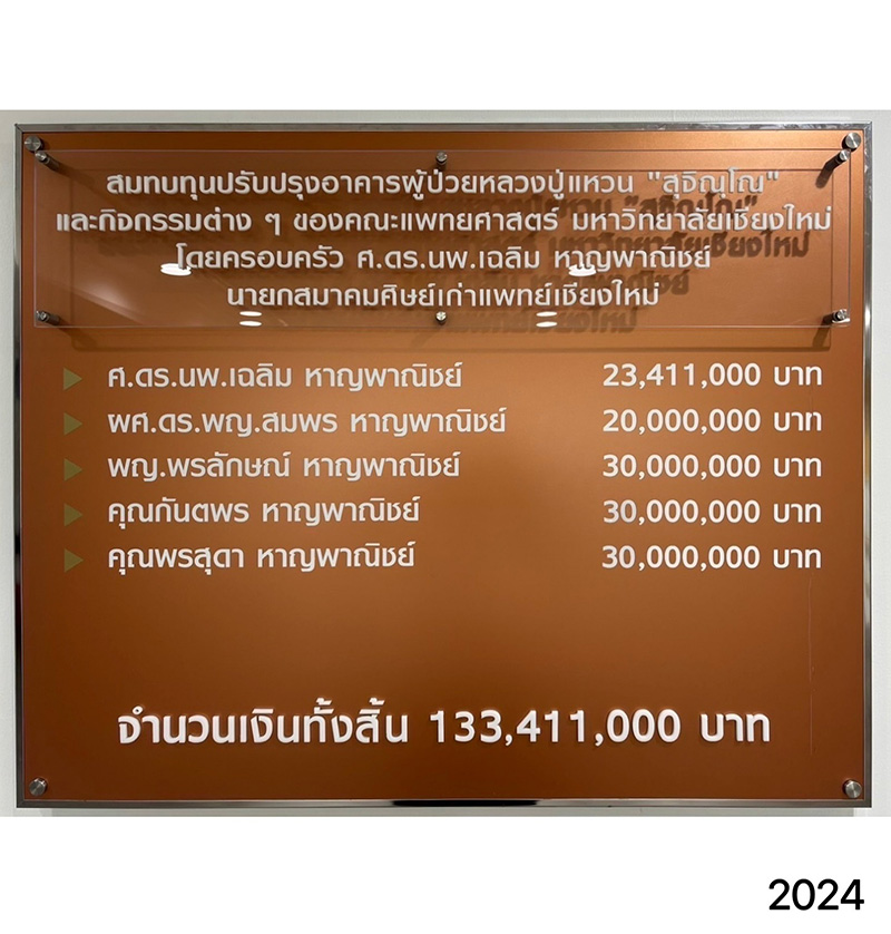 พีท กันตพร สมทบ 30 ล้าน ปรับปรุงตึก รพ ที่เชียงใหม่ 