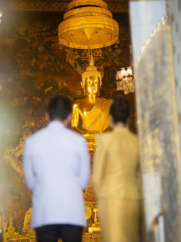  ศรีริต้า เจนเซ่น กรณ์ ณรงค์เดช ร่วมงานพระกฐินหลวง