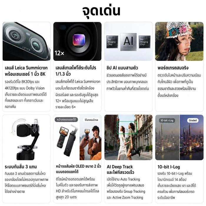 กล้องพกพา Insta360 Luna Ultra