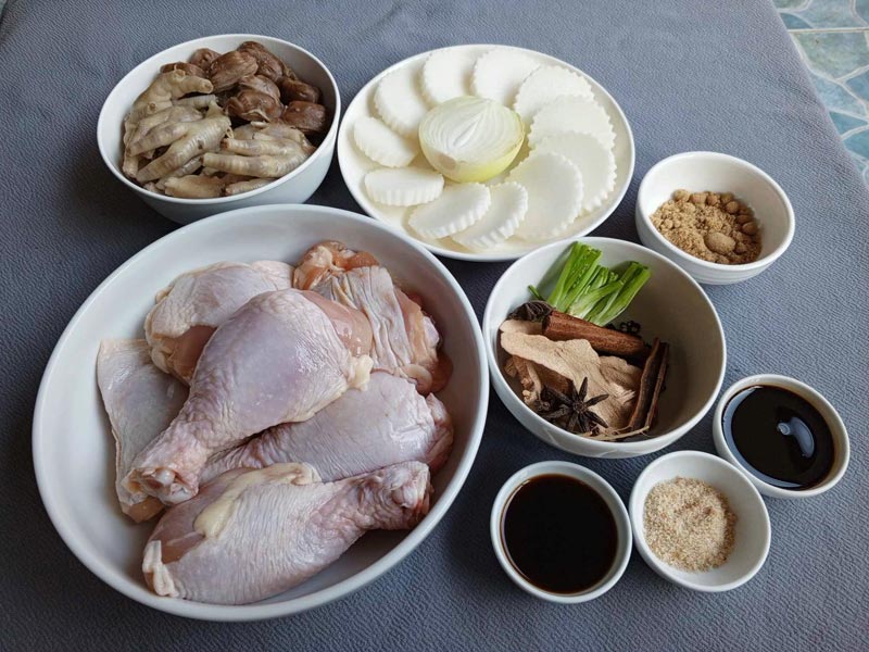 ส่วนผสมก๋วยเตี๋ยวไก่