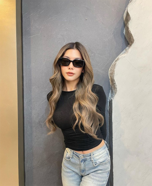 กุ๊บกิ๊บ สุมณทิพย์ สีผมหน้าร้อน