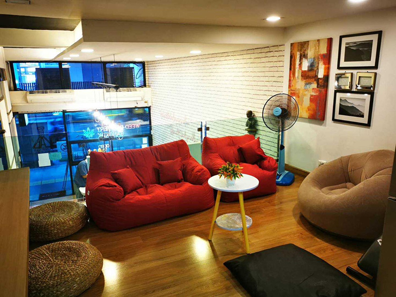 พื้นที่ส่วนกลาง Sleep Lab Hostel