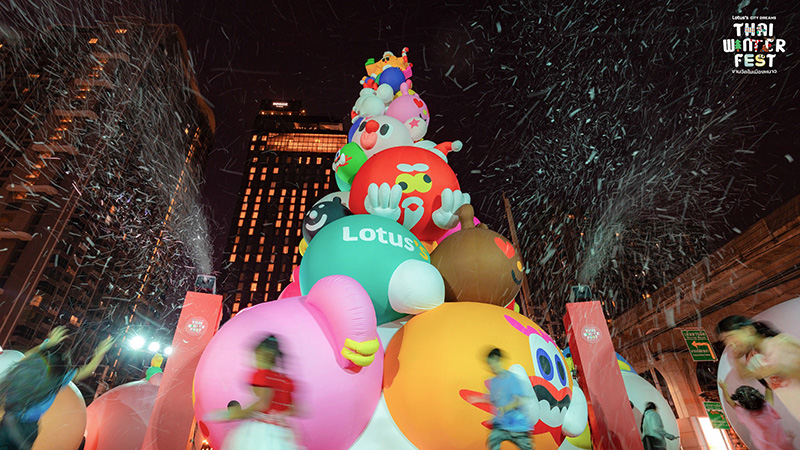 พิกัดถ่ายรูปหิมะตกในไทย โลตัส สุขุมวิท 50