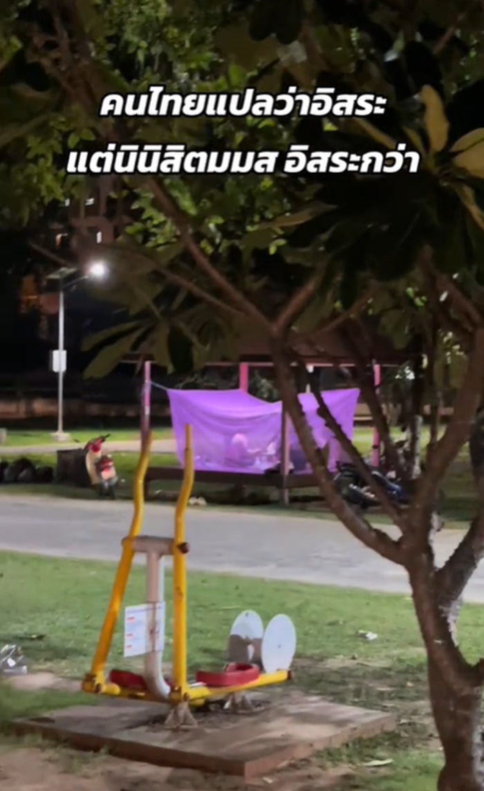 กางมุ้งนอน