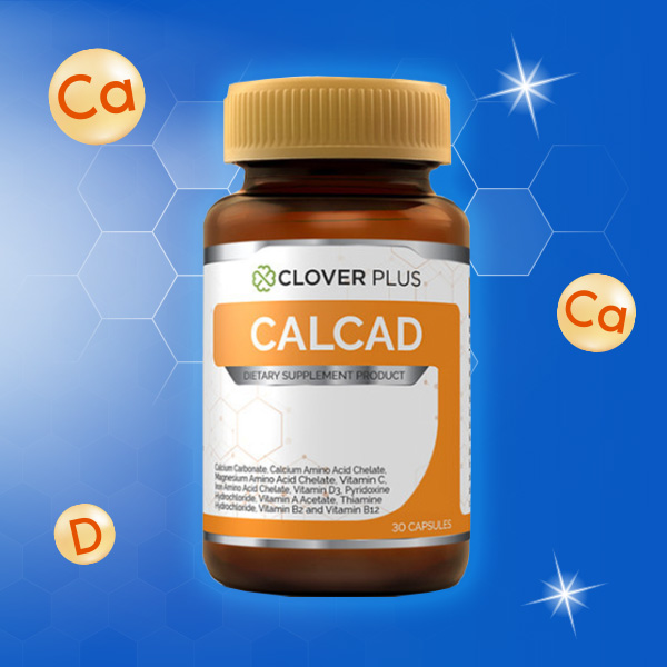 แคลเซียมเสริมวิตามินดี Clover Plus CALCAD