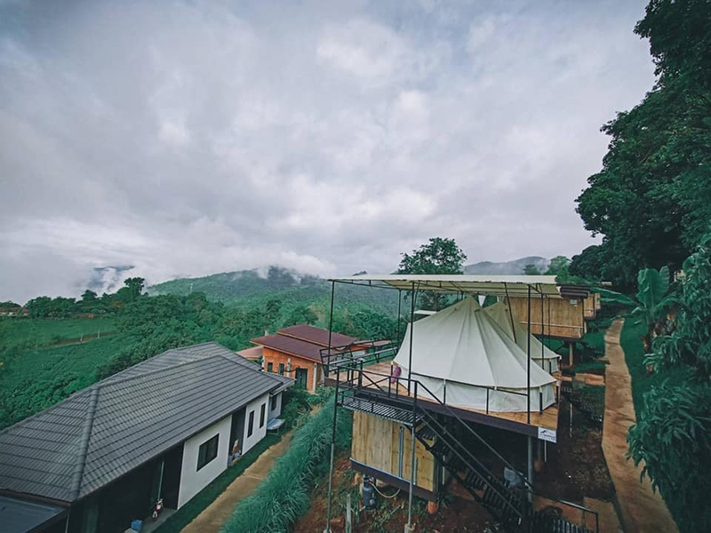 ที่พักเต็นท์กระโจม