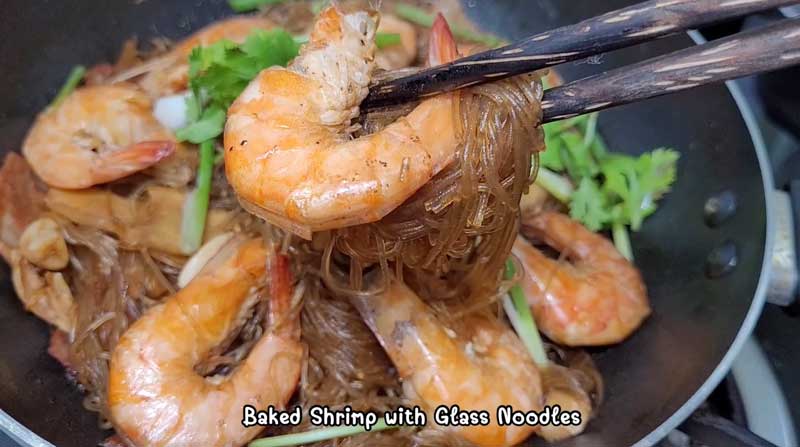 กุ้งอบวุ้นเส้น