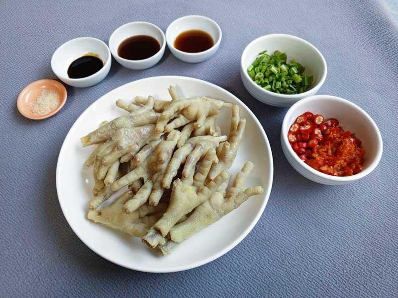 สูตรตีนไก่ผัดพริกสด