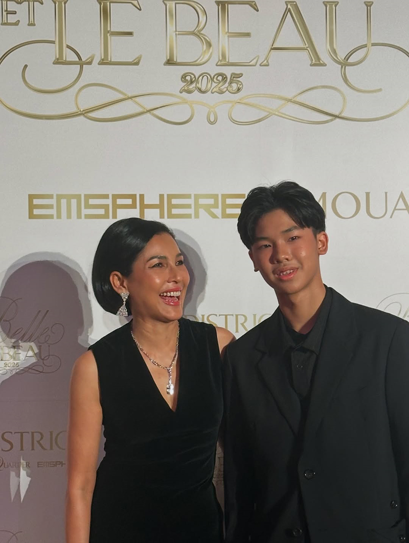 หน่อย บุษกร ควง น้องคุน น้องจุน ออกงาน