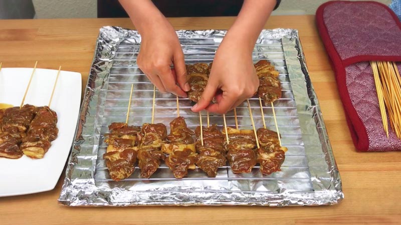 หมูปิ้งกะทิสด