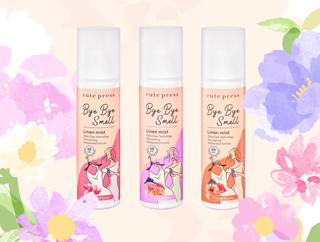 CUTE PRESS สเปรย์ฉีดผ้าหอม ยี่ห้อไหนดี 2569 วิธีดูแลเสื้อผ้า ของใช้ในบ้าน