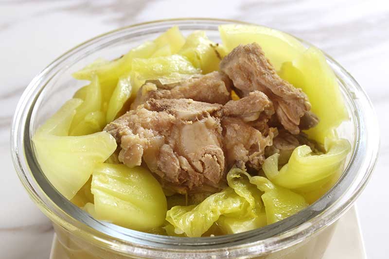 เมนูผักกาด