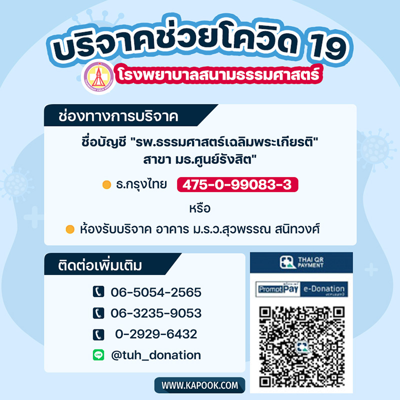 หน่วยงานรับบริจาคเงินและสิ่งของ