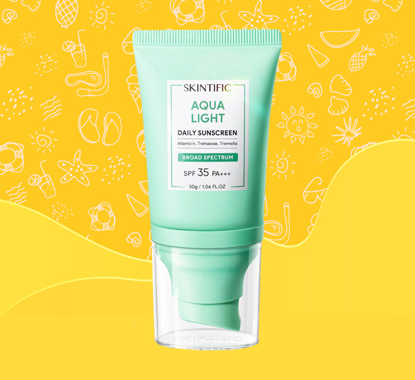 Skintific Aqua Light Daily Sunscreen SPF35 PA+++ ครีมกันแดดทาหน้า