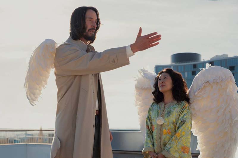 Keanu Reeves กับ Sandra Oh นักแสดง หนัง Good Fortune 2025