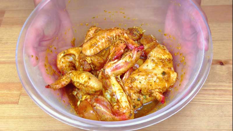 ปีกไก่ย่างรถเข็น