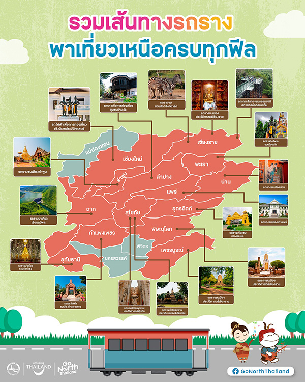 รวมเส้นทางรถรางนำเที่ยวภาคเหนือ