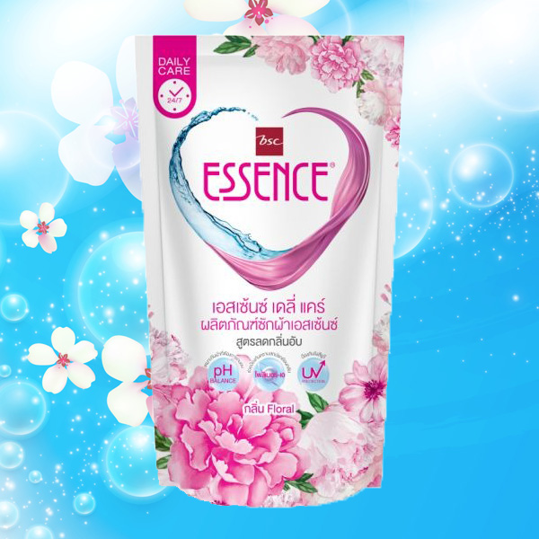 น้ำยาซักผ้า เอสเซ้นซ์ กลิ่น Floral (สีชมพู)