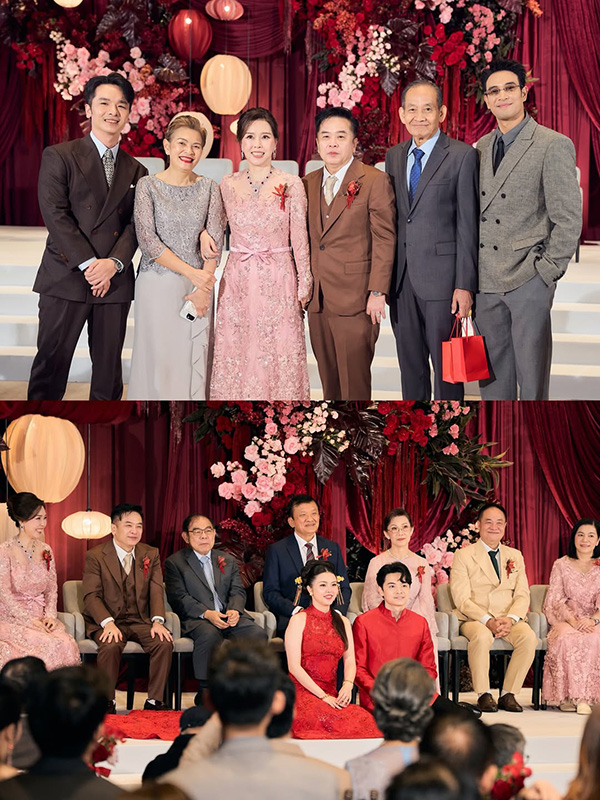 เปิดภาพ เกรท วรินทร ควงพ่อแม่ร่วมงานแต่ง