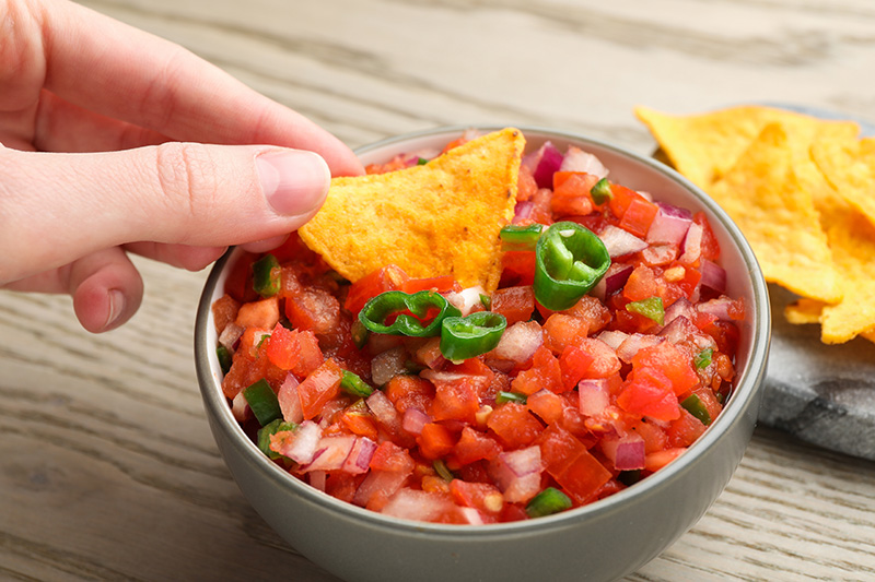 มะเขือเทศซัลซ่า Tomato Salsa เมนูเครื่องจิ้ม ซอสจิ้ม สูตรอาหาร