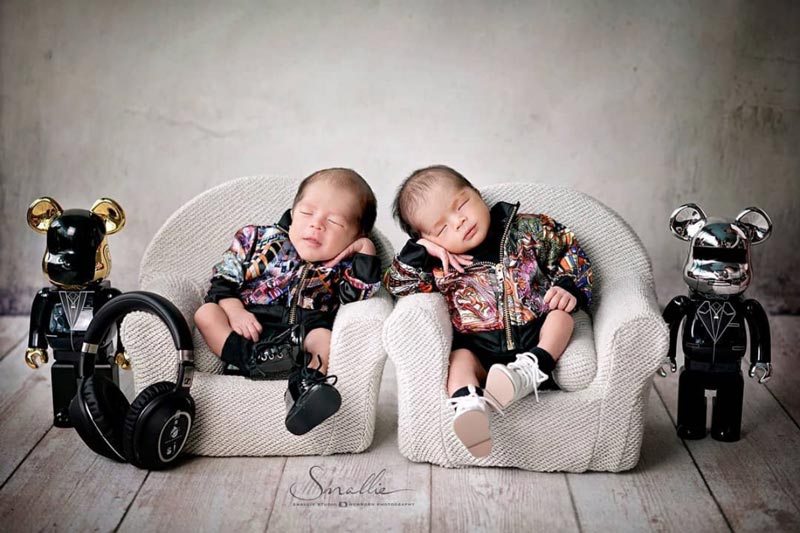 น้องมีก้า น้องมีญ่า ลูกแฝด ป๊อก มาร์กี้