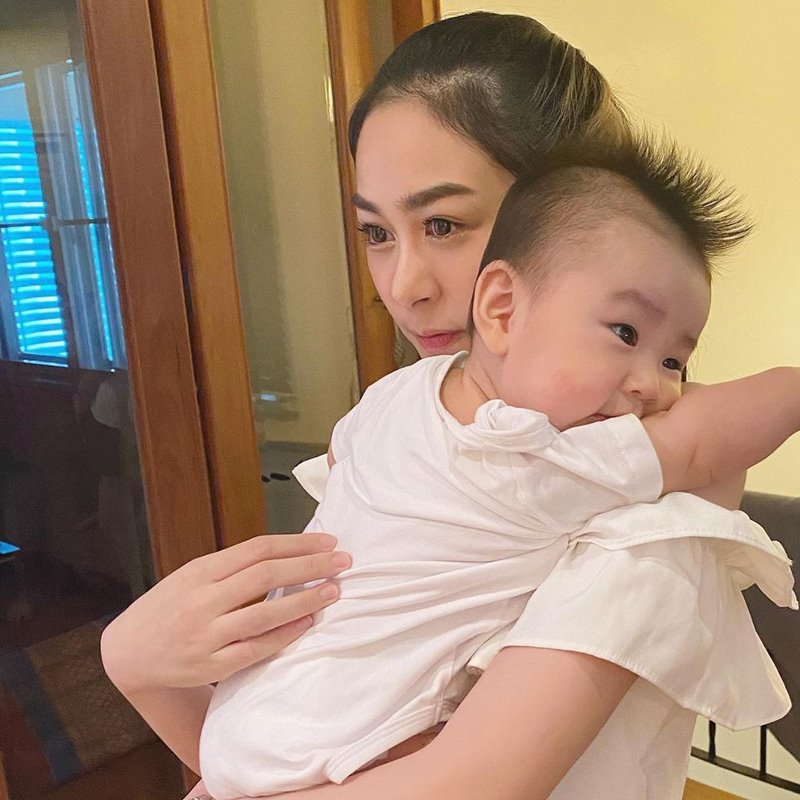 น้ำตาล ณัชชา กับลูก