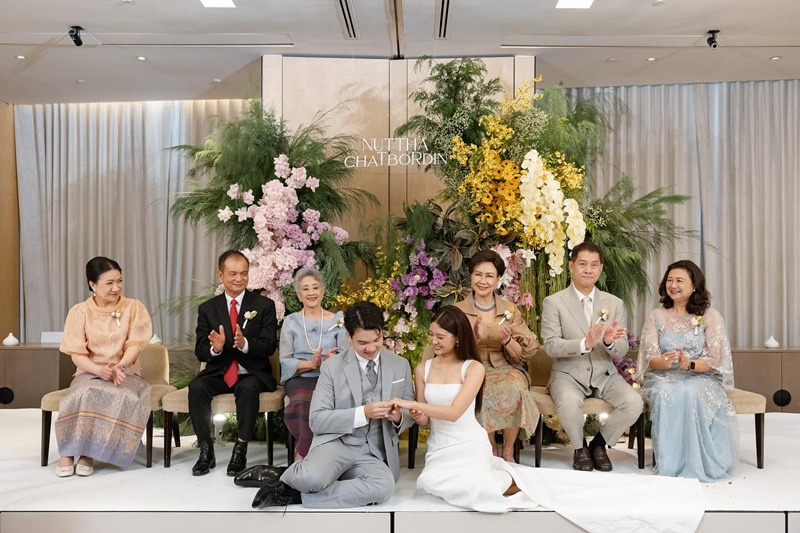 มิ้นท์ ณัฏฐา น้องสาว มิว นิษฐา เข้าพิธีแต่งงาน