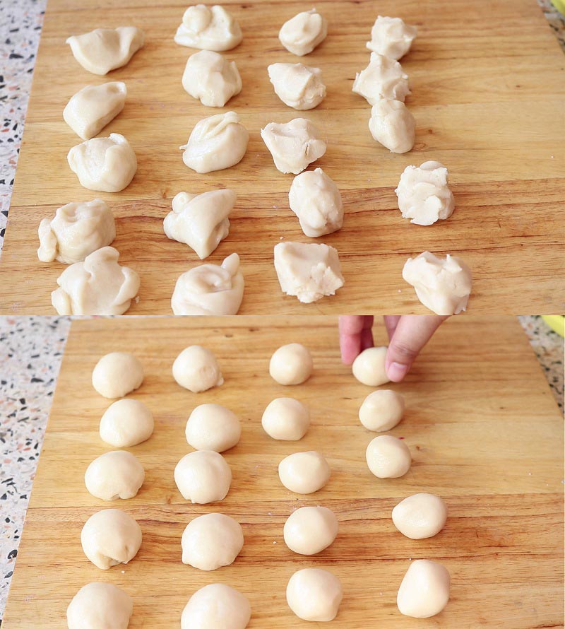 ขนมเปี๊ยะไส้ถั่วแดงไข่เค็ม