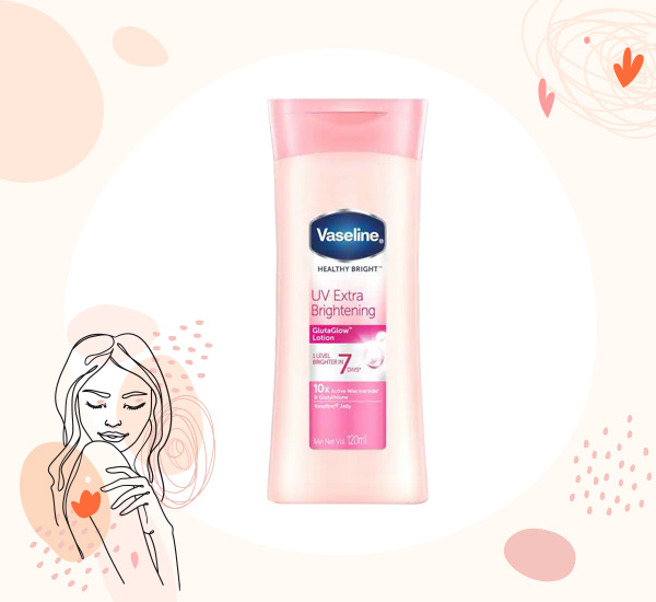 Vaseline Healthy White UV Lightening Lotion ครีมบํารุงผิวกาย