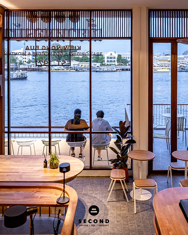 คาเฟ่ริมน้ำ 2568 ร้าน Second Cafe Wanglang