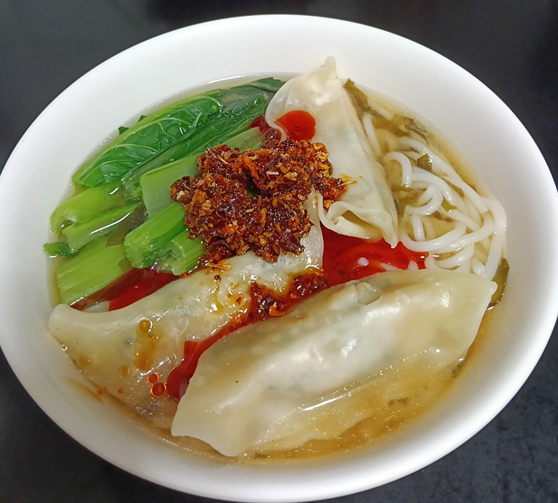 เกี๊ยวขนมจีน อาหารจานเดียว เมนูเกี๊ยว เมนูเส้น สูตรอาหาร