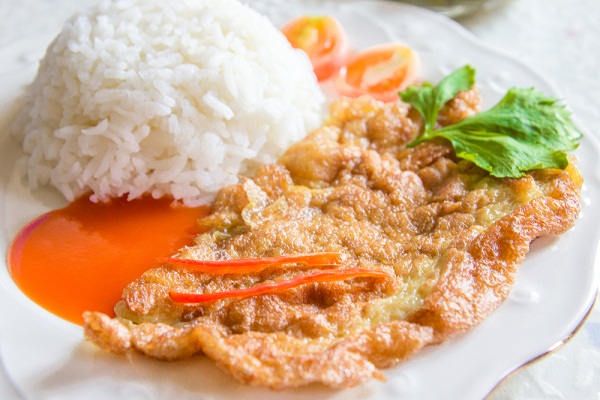 ไข่เจียวหมูสับ หม้อทอด