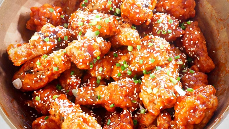 วิธีทำไก่ทอดซอสมะเขือเทศ