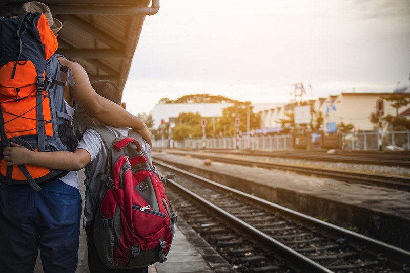 นั่งรถไฟ