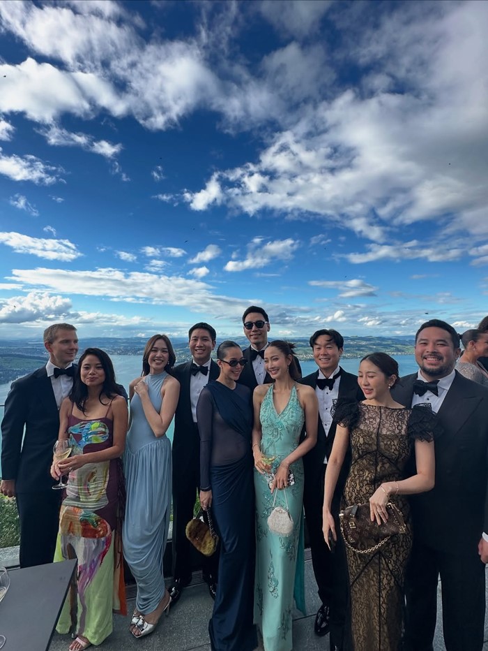 แต้ว ณฐพร ไฮโซณัย ควงคู่ร่วมงานแต่งเพื่อนที่สวิตเซอร์แลนด์