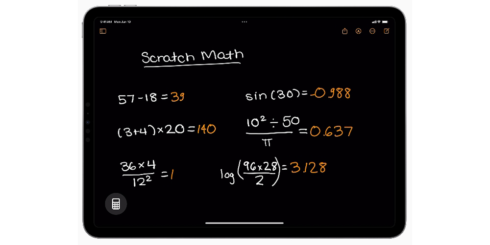 เครื่องคิดเลข ipad