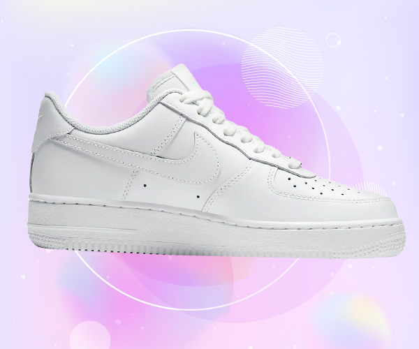 Nike Air Force 1’ Sneakers รองเท้าผ้าใบสีขาว