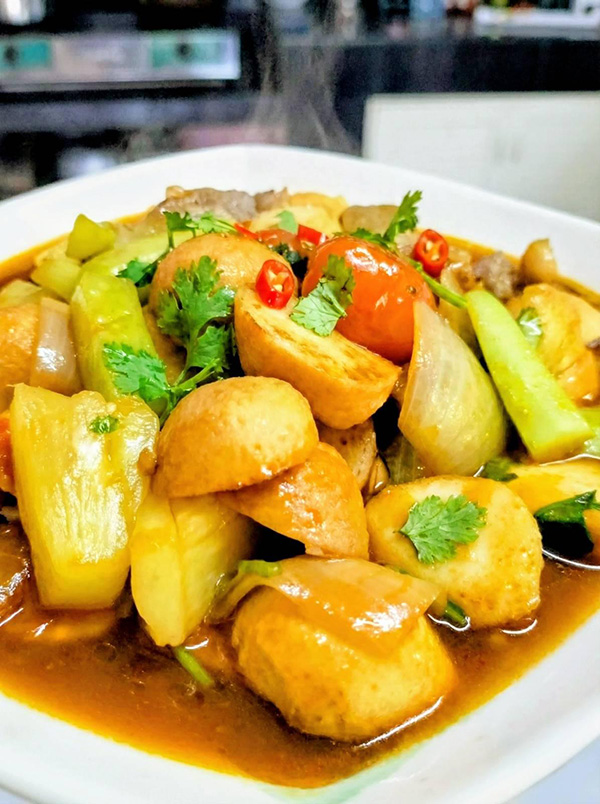 เต้าหู้หมูผัดเปรี้ยวหวาน เมนูผัดเปรี้ยวหวาน เมนูอาหาร สูตรอาหาร