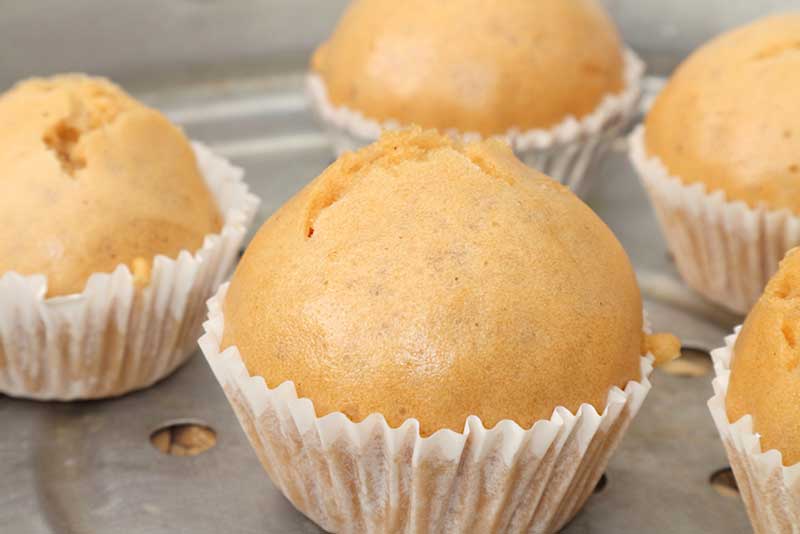 คัพเค้กชาไทยนึ่ง 