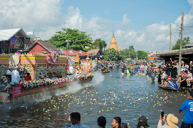 ประเพณีรับบัว 2569 วัดบางพลีใหญ่ สมุทรปราการ
