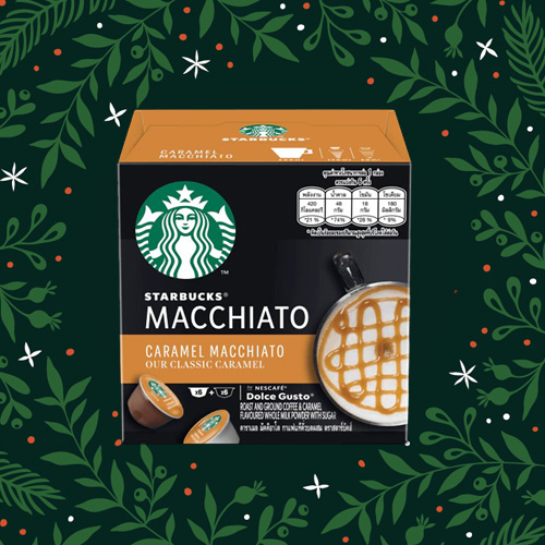กาแฟแคปซูลสตาร์บัคส์ เนสกาแฟ ดอลเช่ กุสโต้ คาราเมล มัคคิอาโต