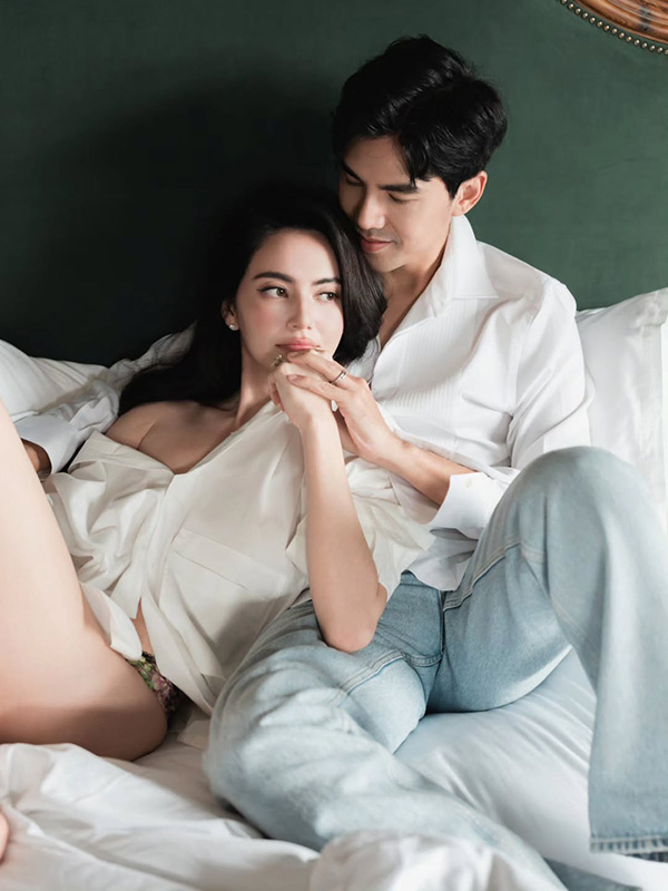 เต๋อ ฉันทวิชช์ ใหม่ ดาวิกา ลงภาพคู่บนเตียงแจกความหวาน