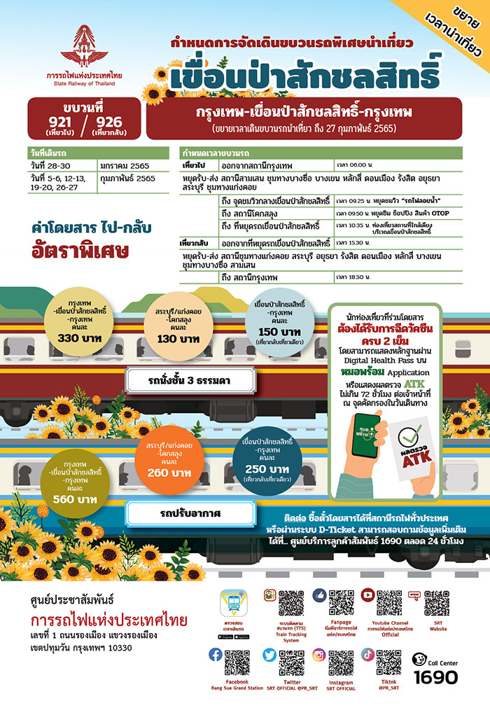 รถไฟลอยน้ำ 2564