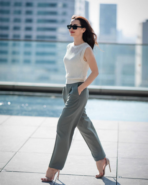 แอน ทองประสม แฟชั่น smart casual