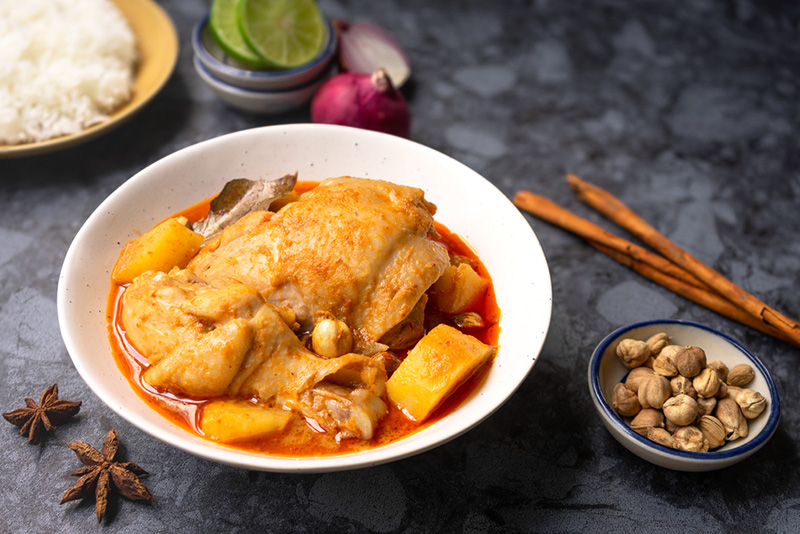 มัสมั่นไก่ ของคาว เมนูจากมะพร้าว เมนูอาหาร สูตรขนม สูตรเครื่องดื่ม