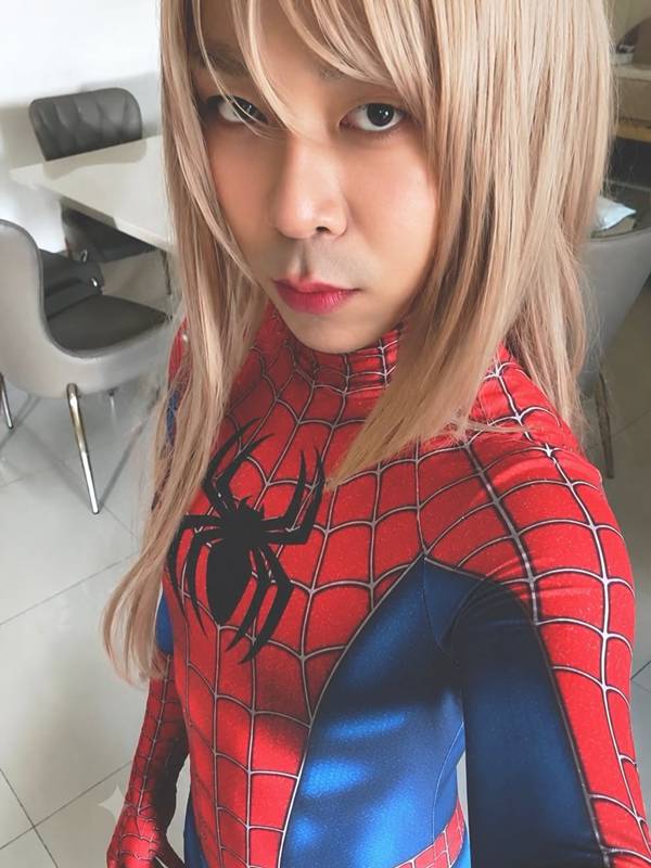 โจ๊ก โซคูล แต่งชุดสไปเดอร์แมน