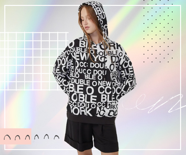 CC Double O Bold Logo Hooded Pullover เสื้อกันหนาว ผู้หญิง